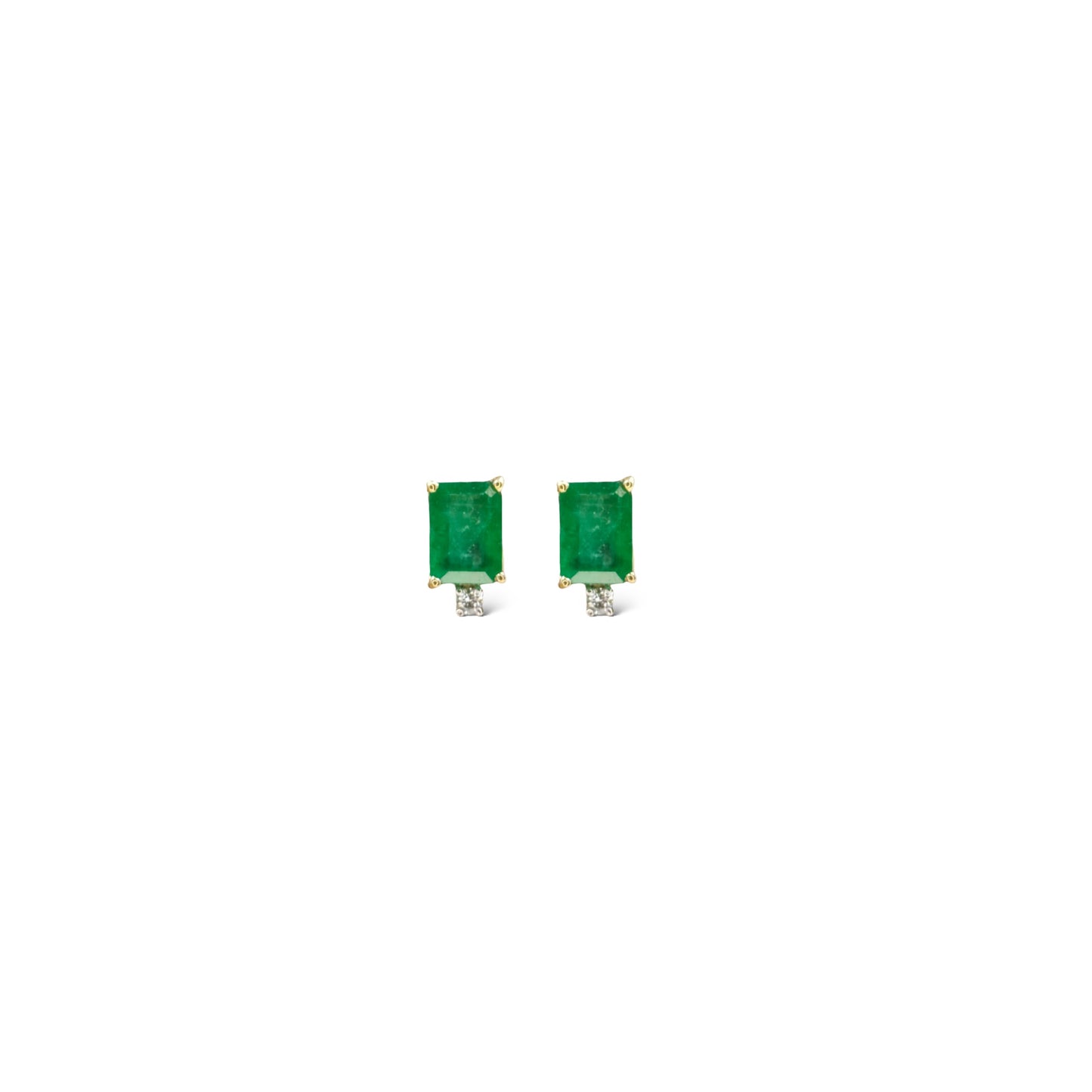 Emerald & Diamond Earrings