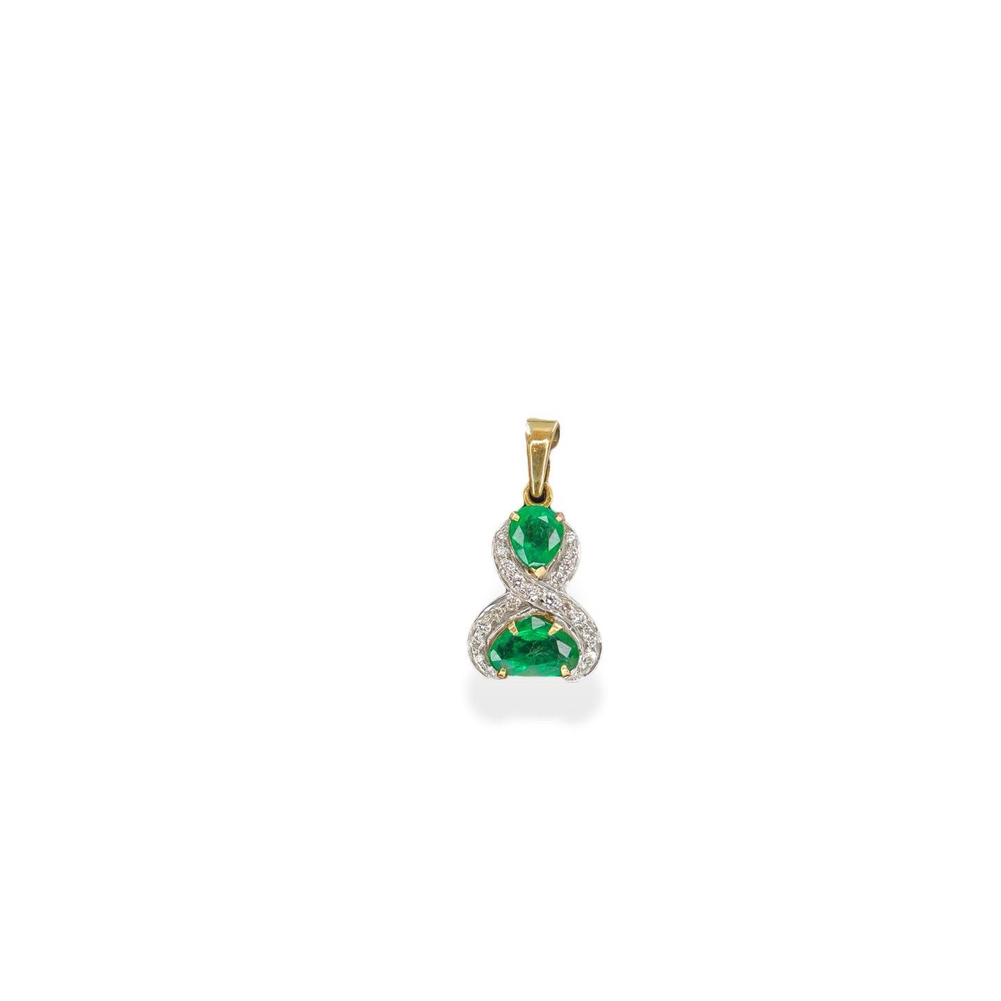 Tribal Emerald & Diamond Pendant