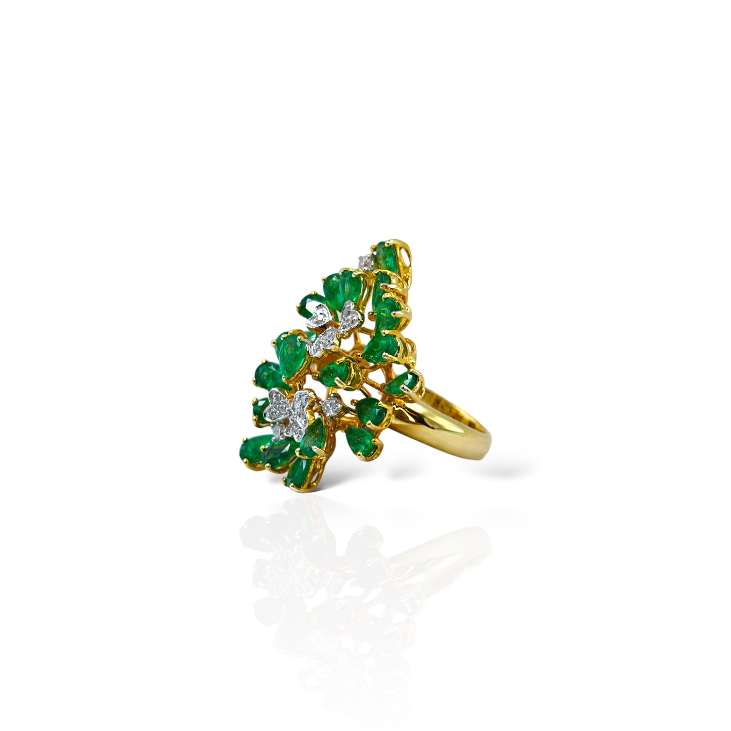 Emerald Bouquet RIng