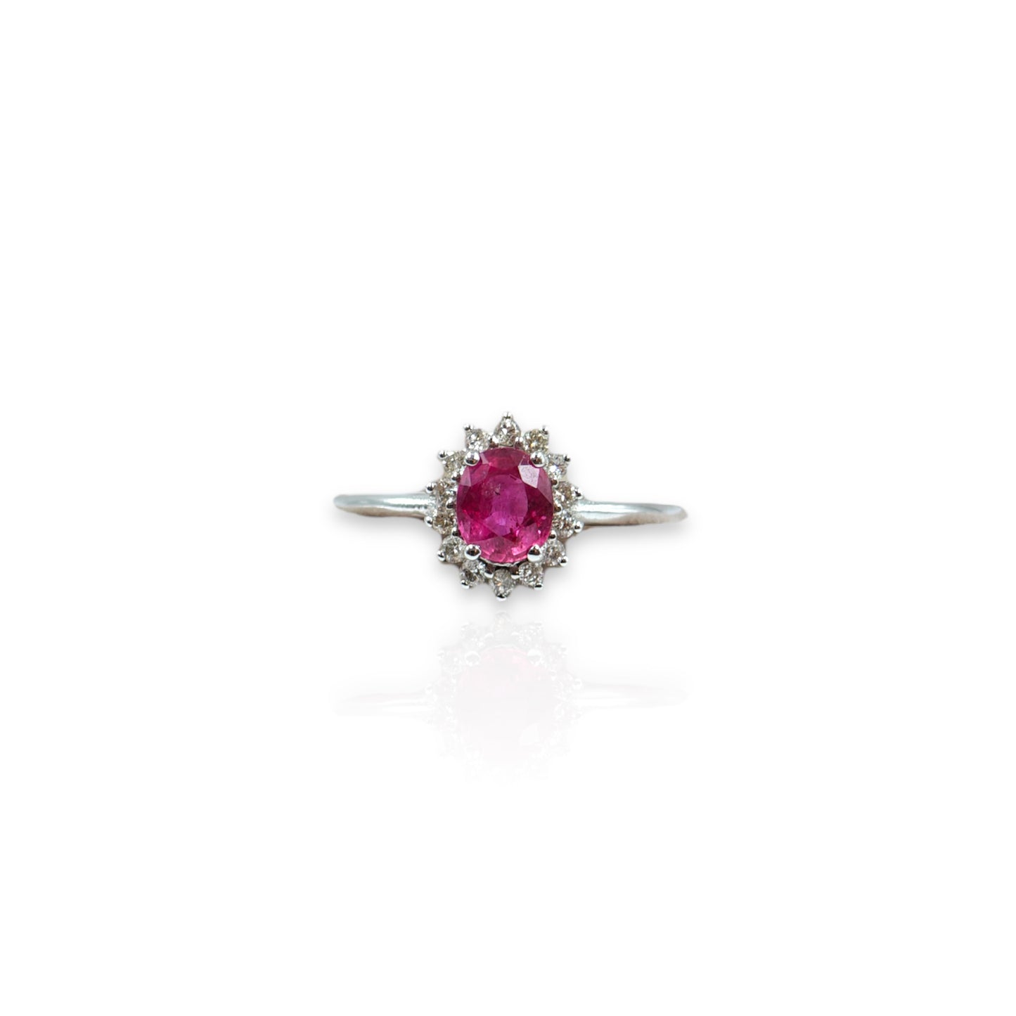 Elegant Ruby & Diamond Ring