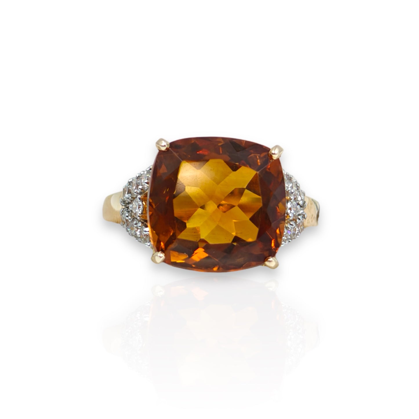 Golden Topaz Ring