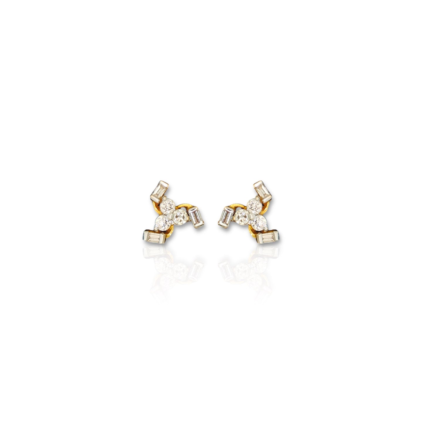 Twisty Diamond Earrings