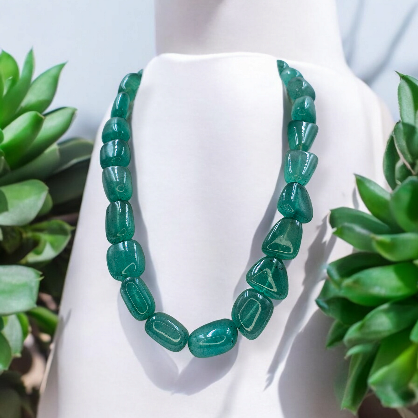 Green Beryl Tumble String