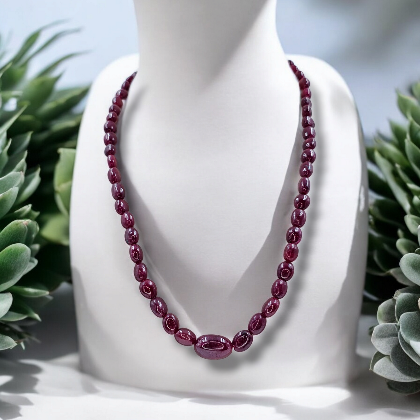 Ruby Beads String
