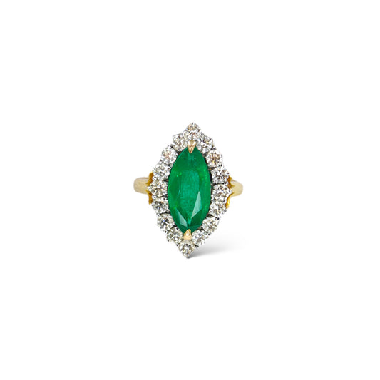 Marquise Emerald Ring