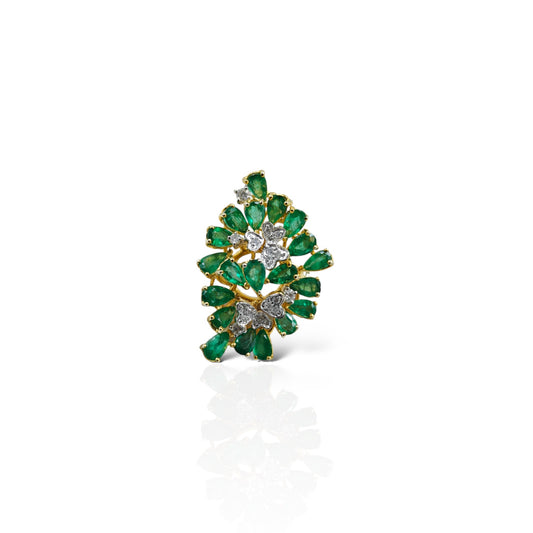 Emerald Bouquet RIng
